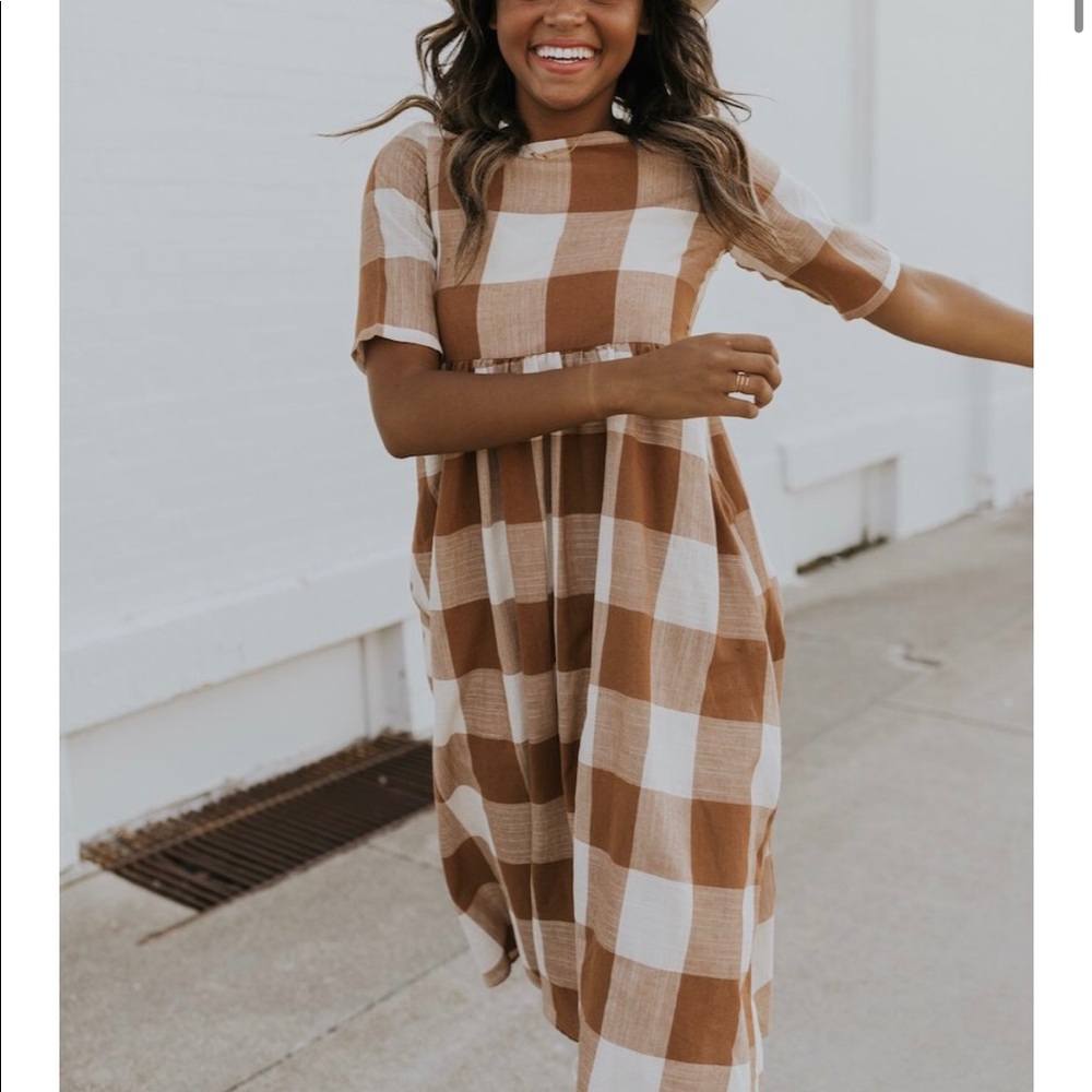 NWT Buffalo Check Nursing Dress